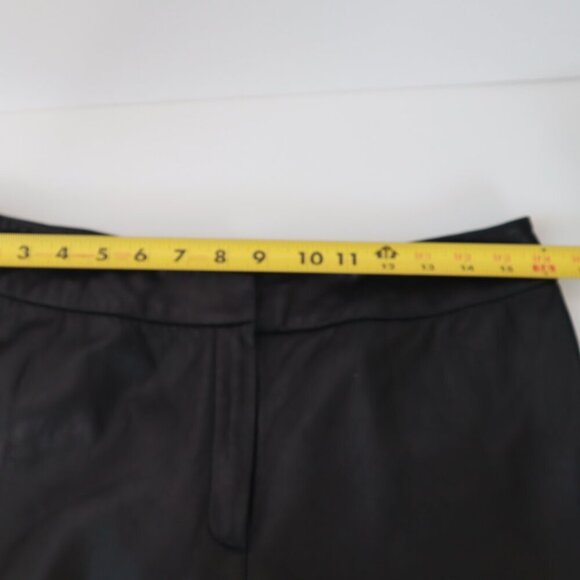 Laura Leigh Ltd VINTAGE Women's Black Leather Pants| Sz 8 |High Wasted | 80s 90s - Picture 4 of 9